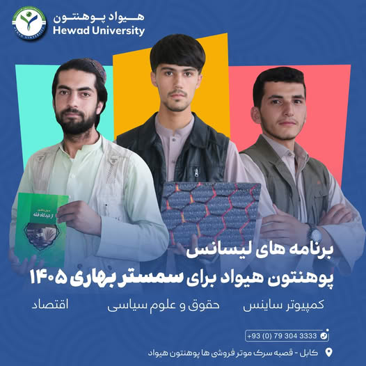 Hewad University Ranked Top 10 in Afghanistan